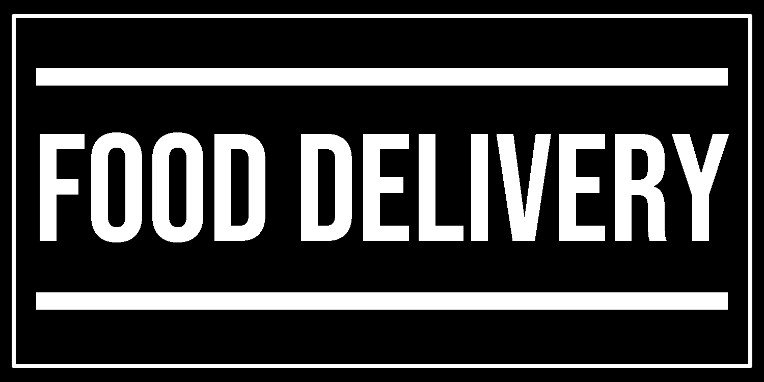 Food Delivery Vinyl Sticker, Window Cling or Magnet in UV Laminate Coating