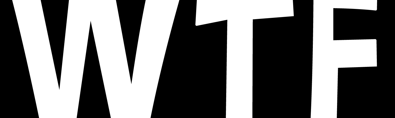 WTF Custom Vinyl Sticker, Window Cling or Magnet in UV Laminate Coating