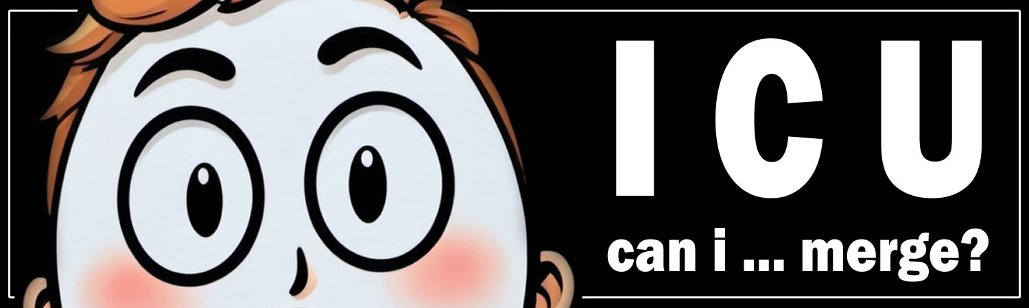 ICU Can I Merge Vinyl Bumper Sticker  Window Cling or Bumper Sticker Magnet in UV Laminate Coating