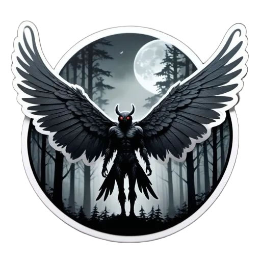 Mothman Sticker Magnet