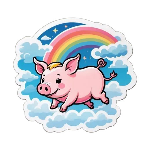 Flying Pig Magnet