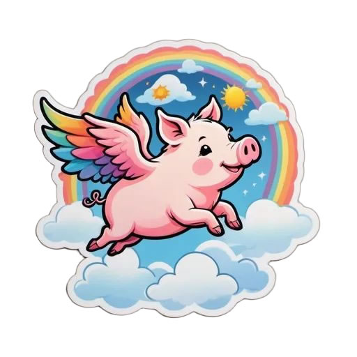 Flying Pig Magnet