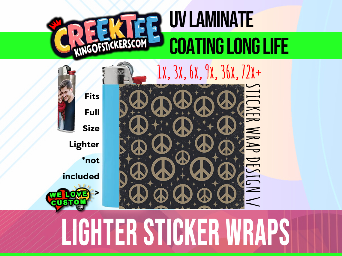Lighter Wrap Sticker Design Lighter Wrap Sticker Design