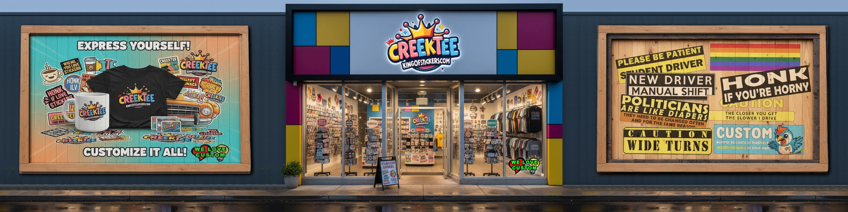 CreekTee Store Banner